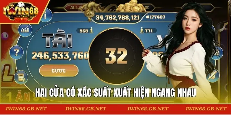 Hai cửa có xác suất xuất hiện ngang nhau